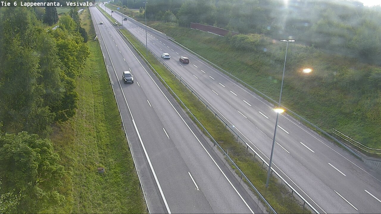 Weather Camera Image Road 6 Lappeenranta, Vesivalo, Lappeenranta, Etelä-Karjala