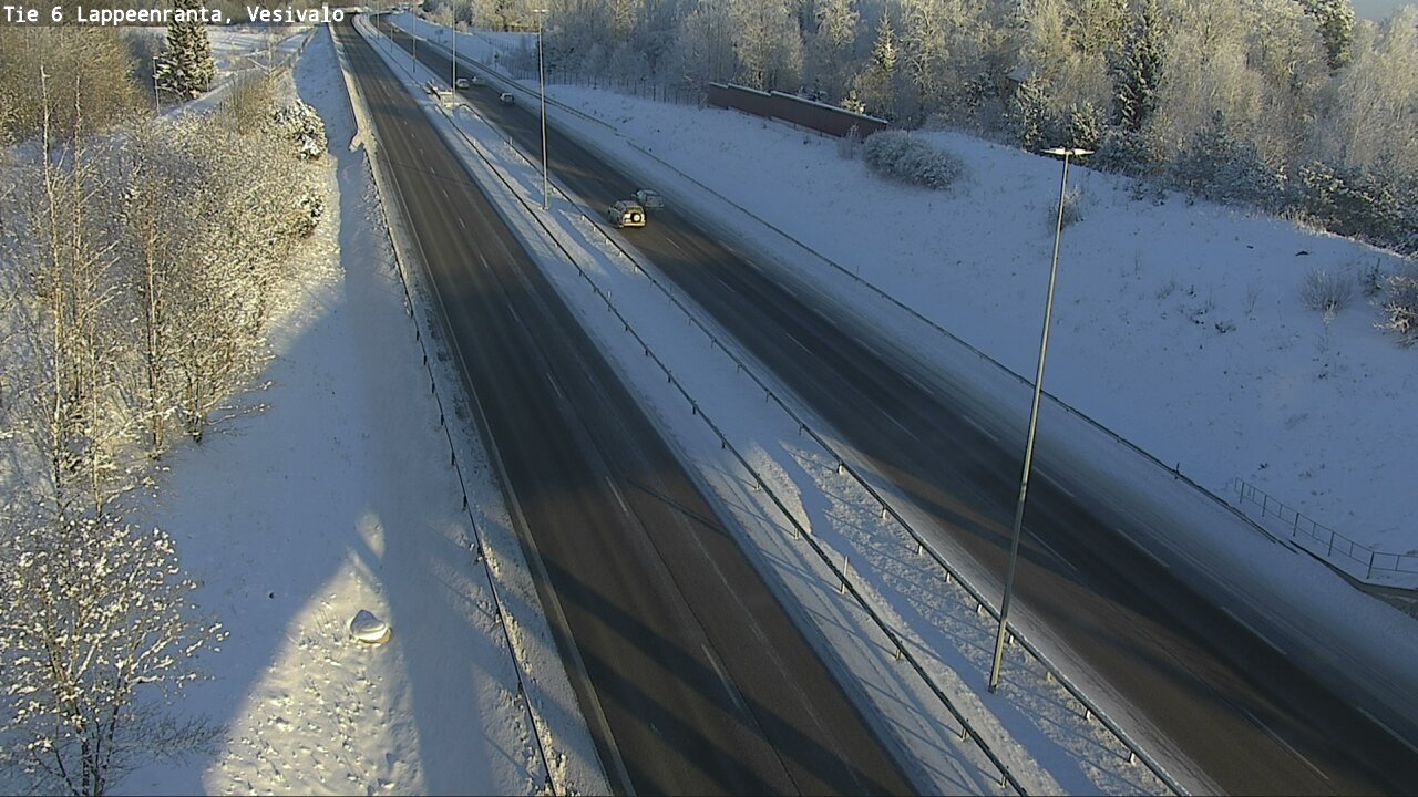 Weather Camera Image Väg 6 Villmanstrand, Vesivalo, Lappeenranta, Etelä-Karjala