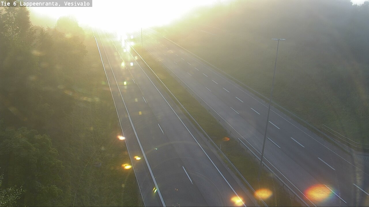 Weather Camera Image Road 6 Lappeenranta, Vesivalo, Lappeenranta, Etelä-Karjala