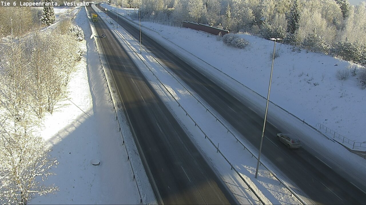 Weather Camera Image Väg 6 Villmanstrand, Vesivalo, Lappeenranta, Etelä-Karjala