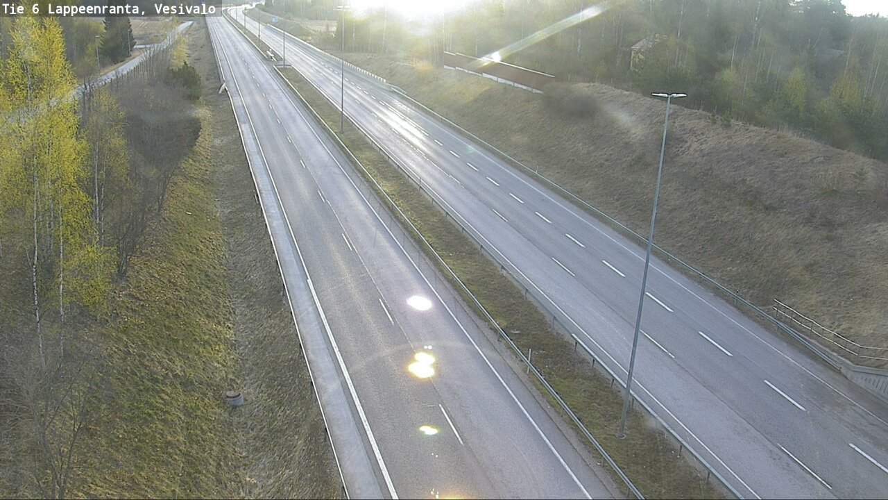 Weather Camera Image Road 6 Lappeenranta, Vesivalo, Lappeenranta, Etelä-Karjala