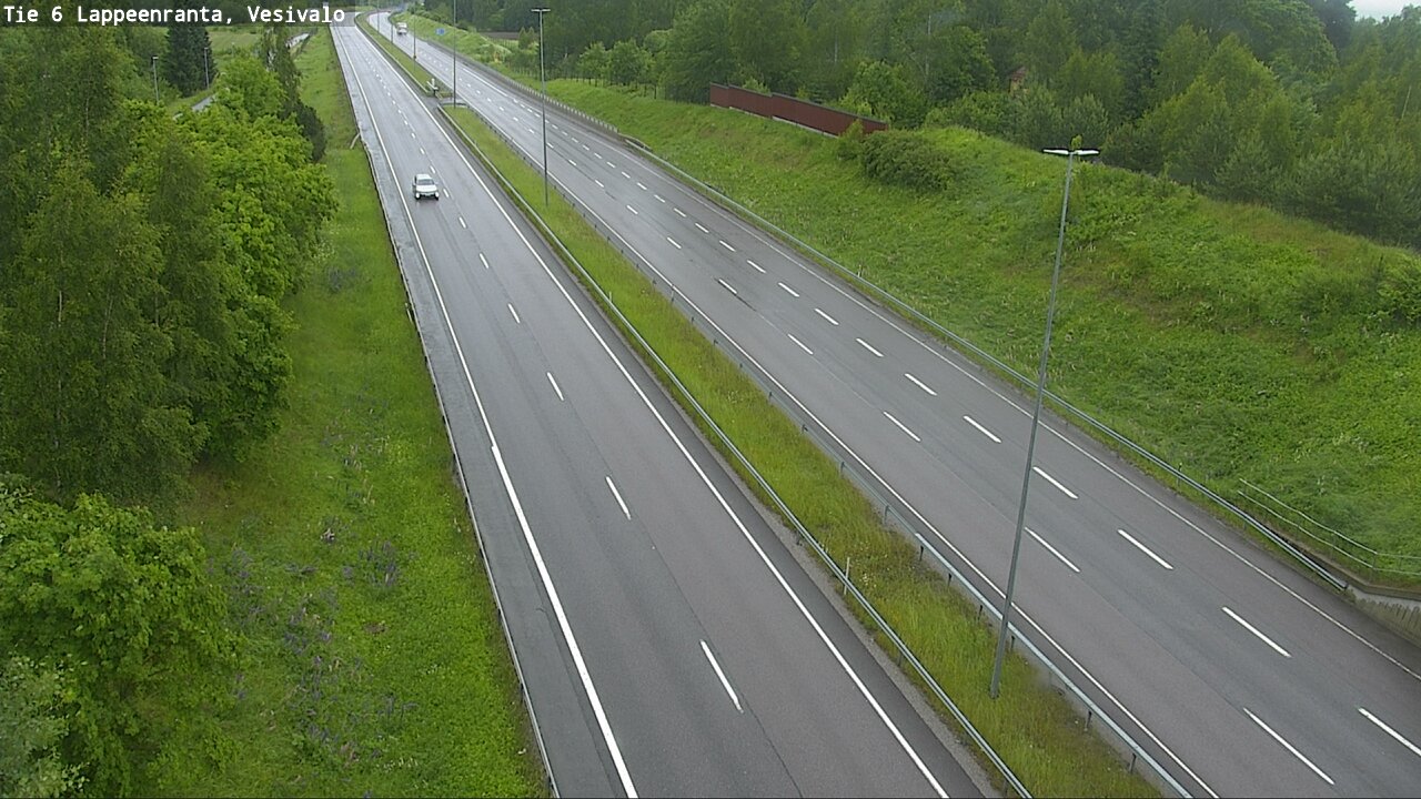 Weather Camera Image Väg 6 Villmanstrand, Vesivalo, Lappeenranta, Etelä-Karjala