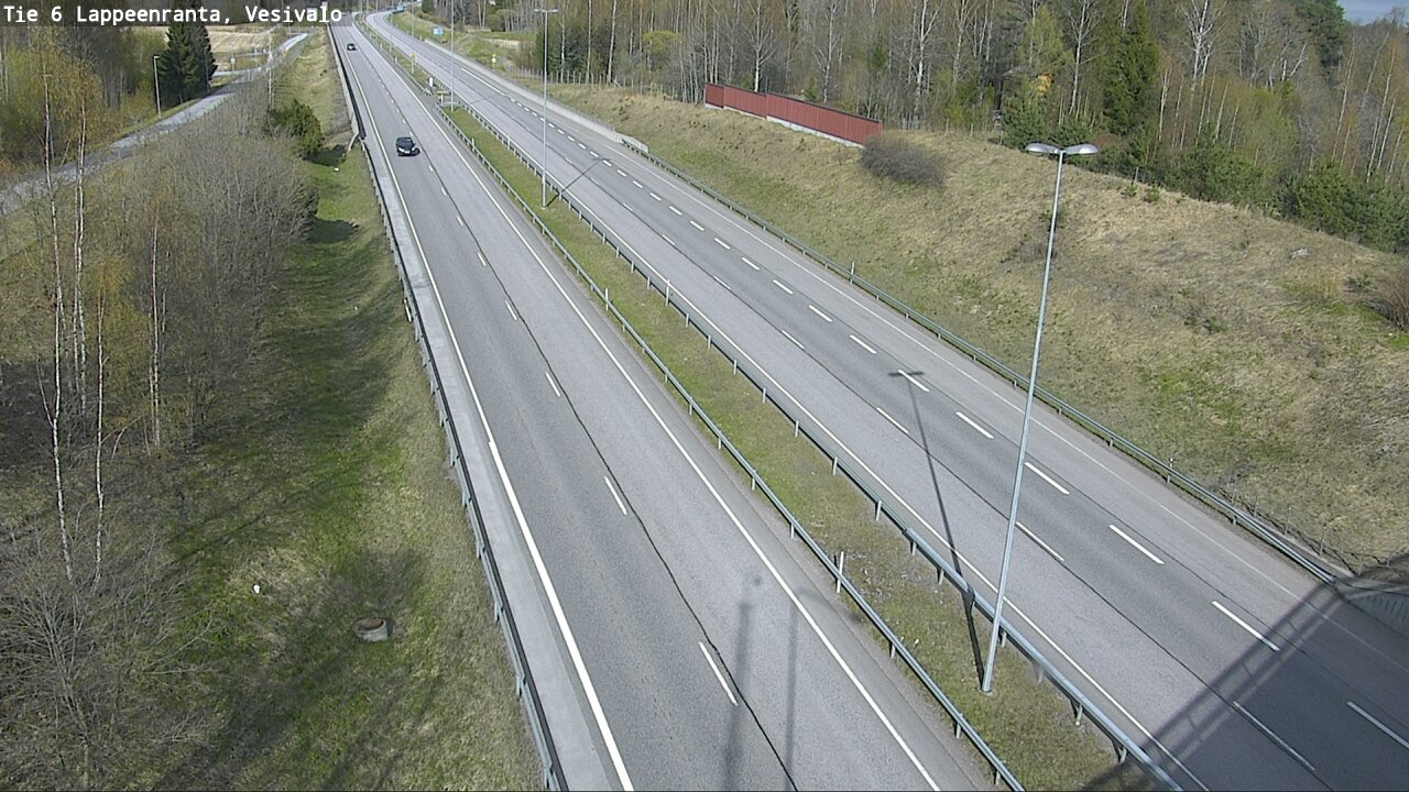 Weather Camera Image Road 6 Lappeenranta, Vesivalo, Lappeenranta, Etelä-Karjala