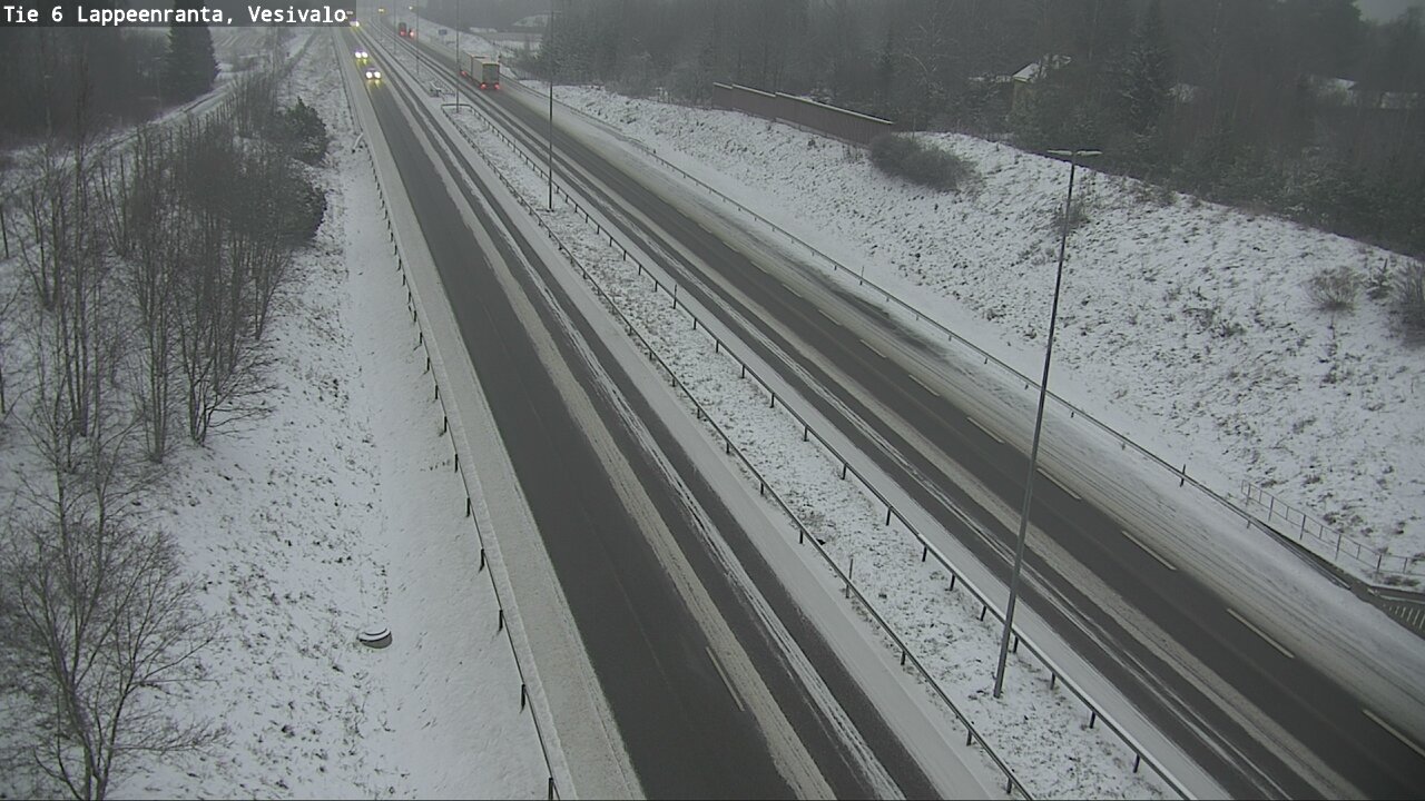 Weather Camera Image Road 6 Lappeenranta, Vesivalo, Lappeenranta, Etelä-Karjala