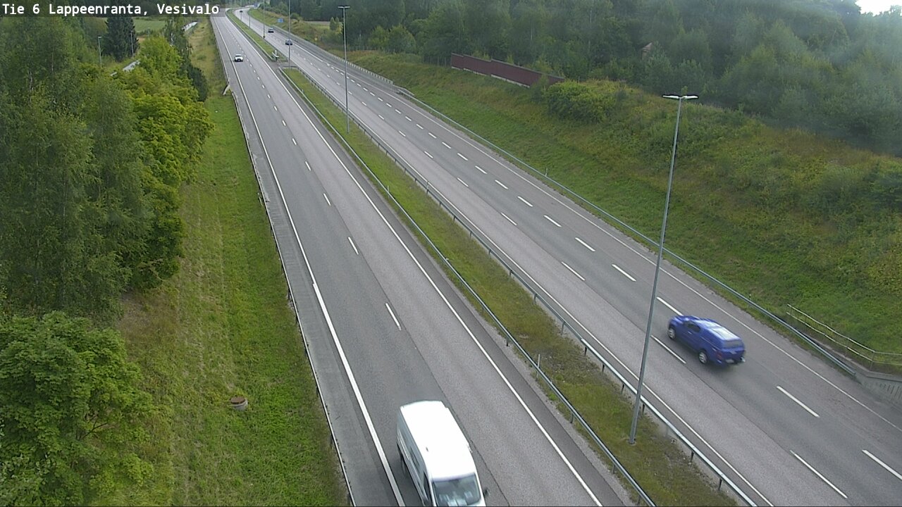 Weather Camera Image Road 6 Lappeenranta, Vesivalo, Lappeenranta, Etelä-Karjala