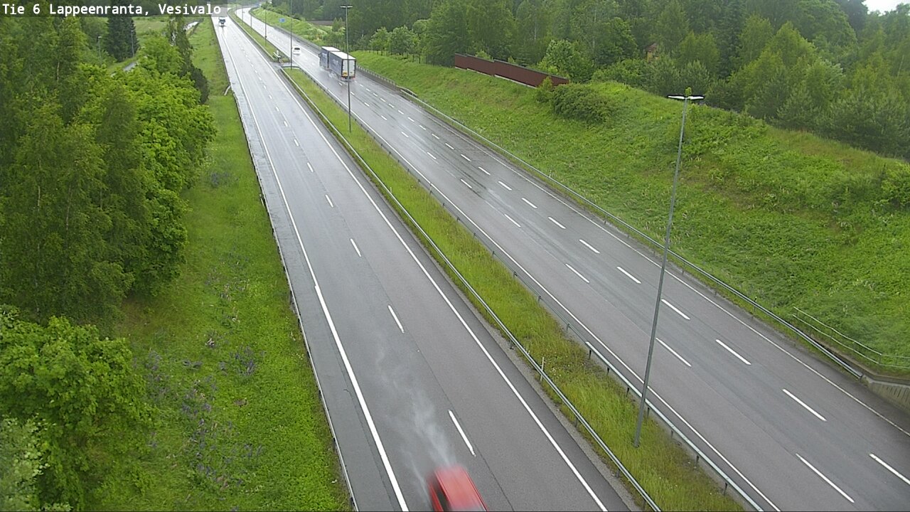 Weather Camera Image Road 6 Lappeenranta, Vesivalo, Lappeenranta, Etelä-Karjala