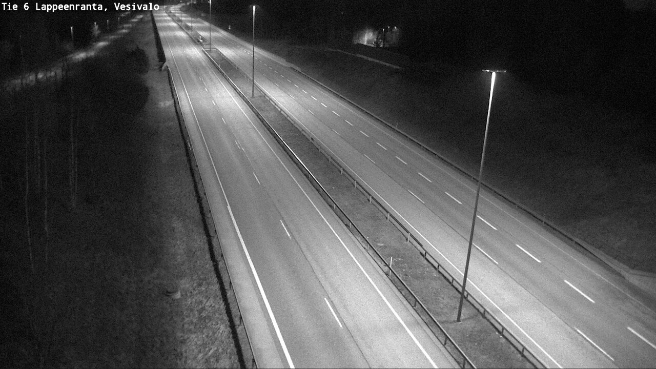 Weather Camera Image Road 6 Lappeenranta, Vesivalo, Lappeenranta, Etelä-Karjala