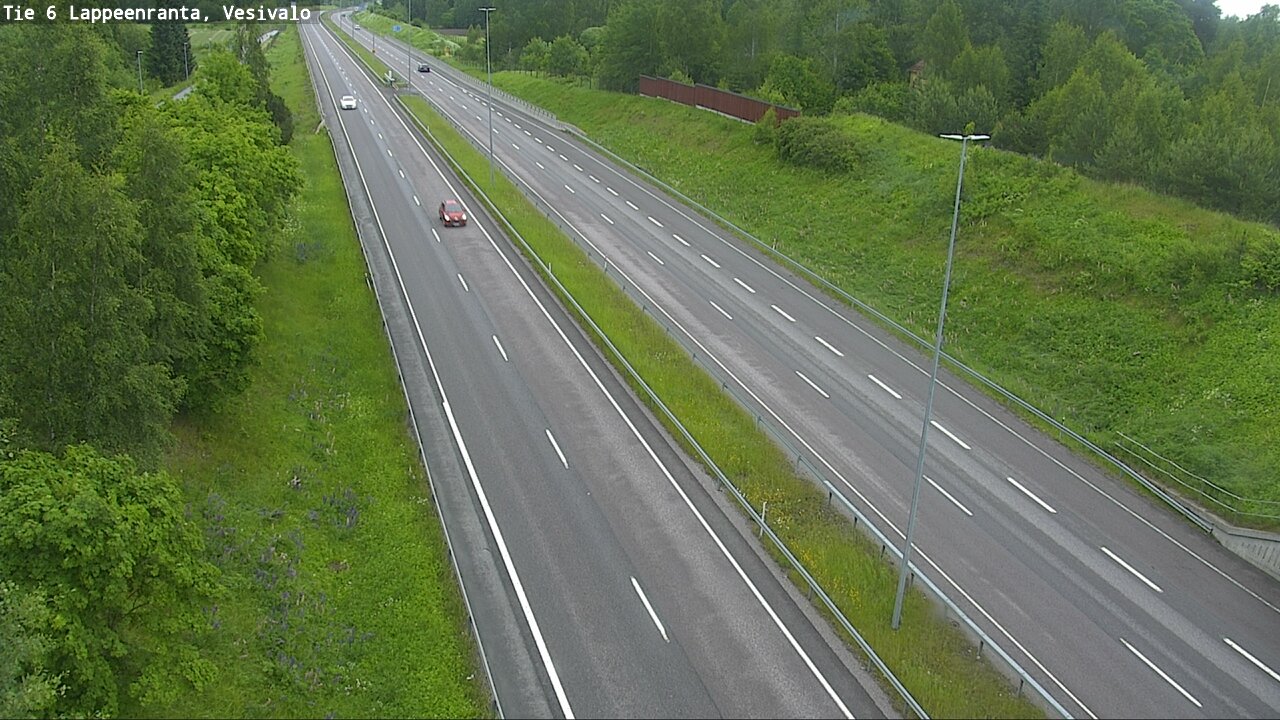 Weather Camera Image Väg 6 Villmanstrand, Vesivalo, Lappeenranta, Etelä-Karjala