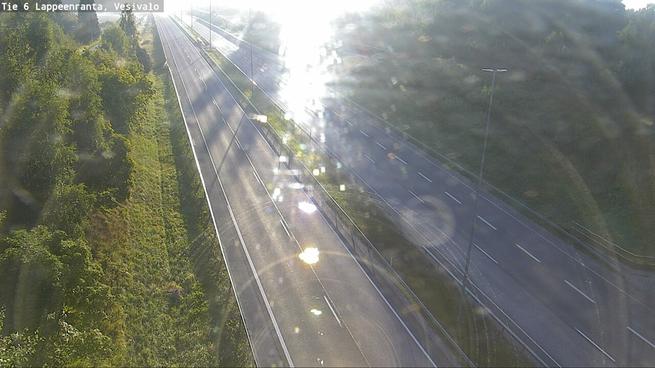 Weather Camera Image Road 6 Lappeenranta, Vesivalo, Lappeenranta, Etelä-Karjala