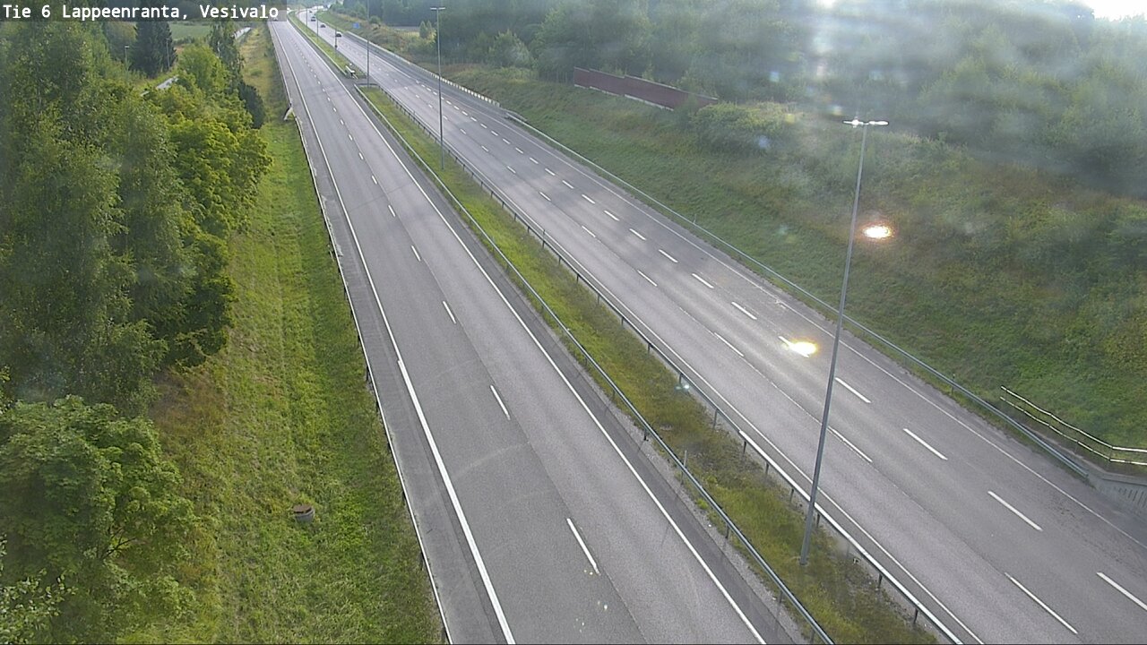 Weather Camera Image Road 6 Lappeenranta, Vesivalo, Lappeenranta, Etelä-Karjala
