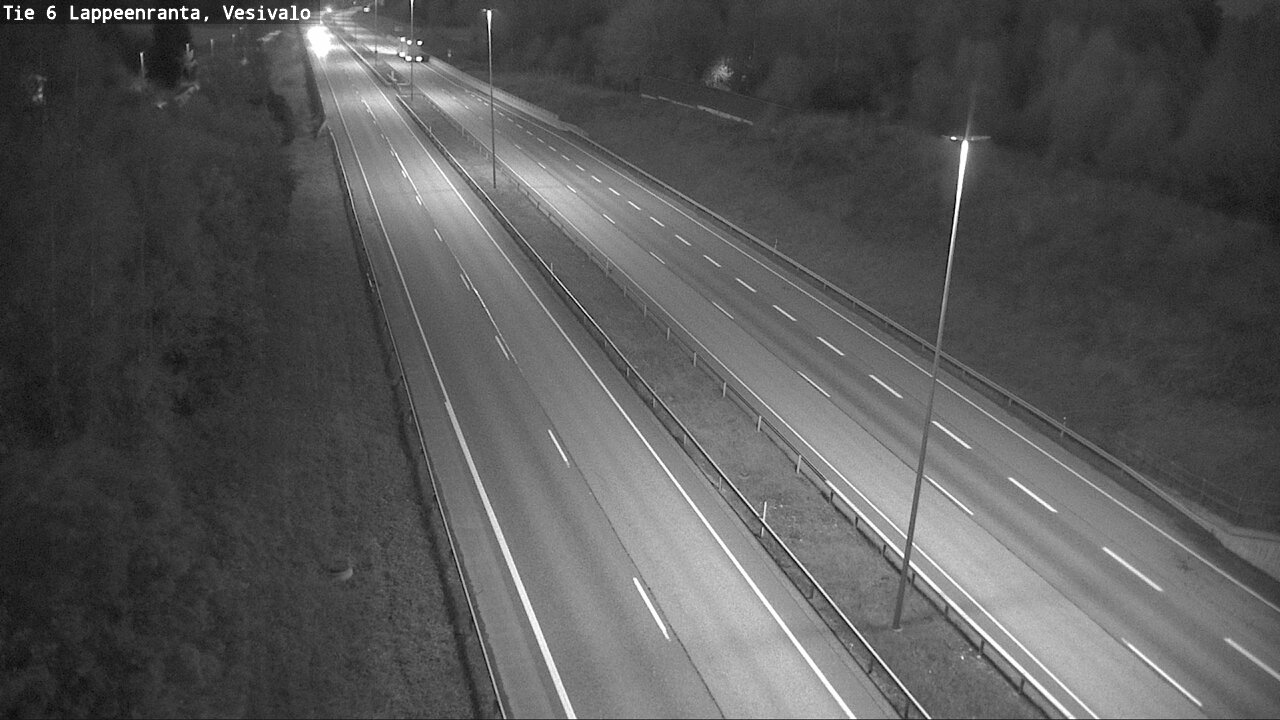 Weather Camera Image Road 6 Lappeenranta, Vesivalo, Lappeenranta, Etelä-Karjala