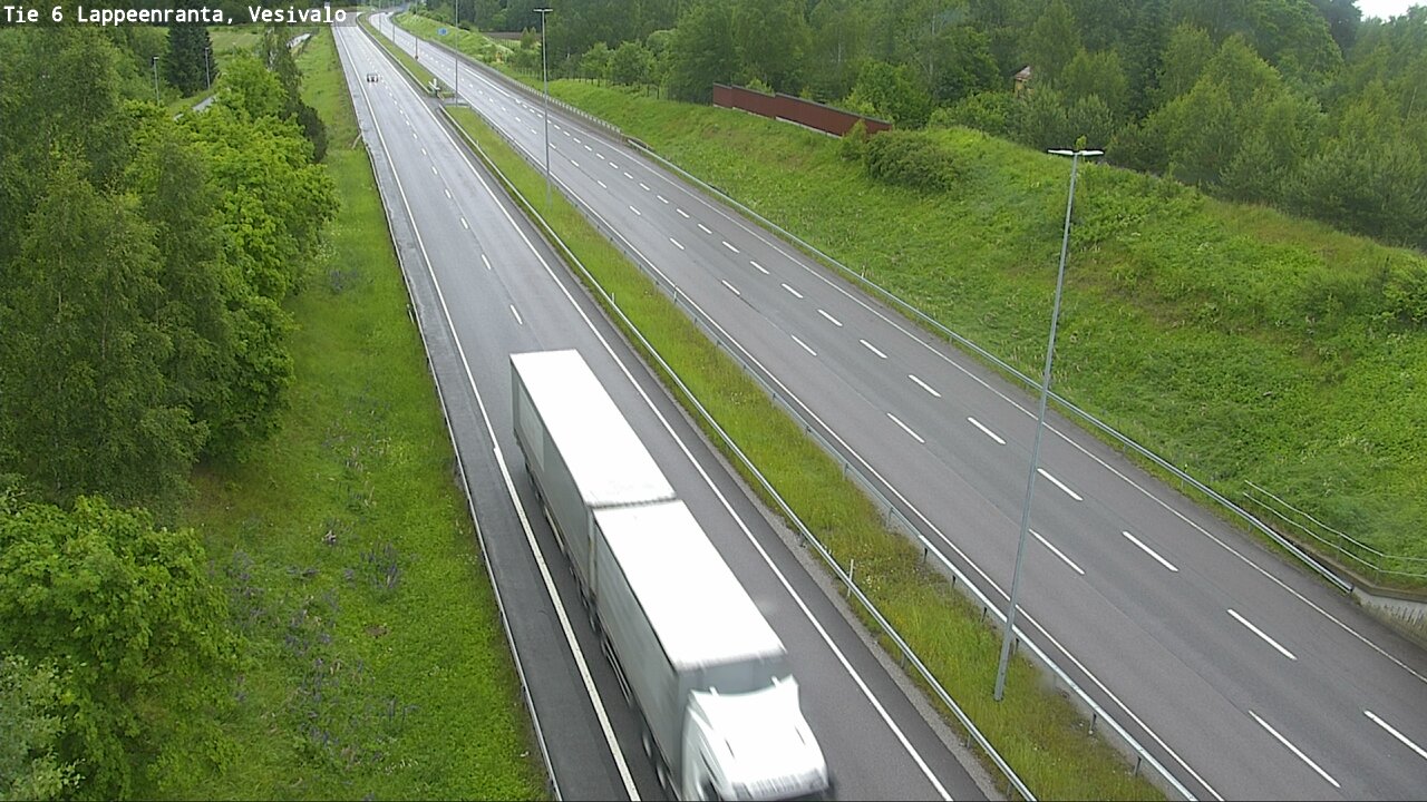 Weather Camera Image Väg 6 Villmanstrand, Vesivalo, Lappeenranta, Etelä-Karjala