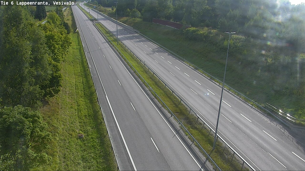 Weather Camera Image Road 6 Lappeenranta, Vesivalo, Lappeenranta, Etelä-Karjala