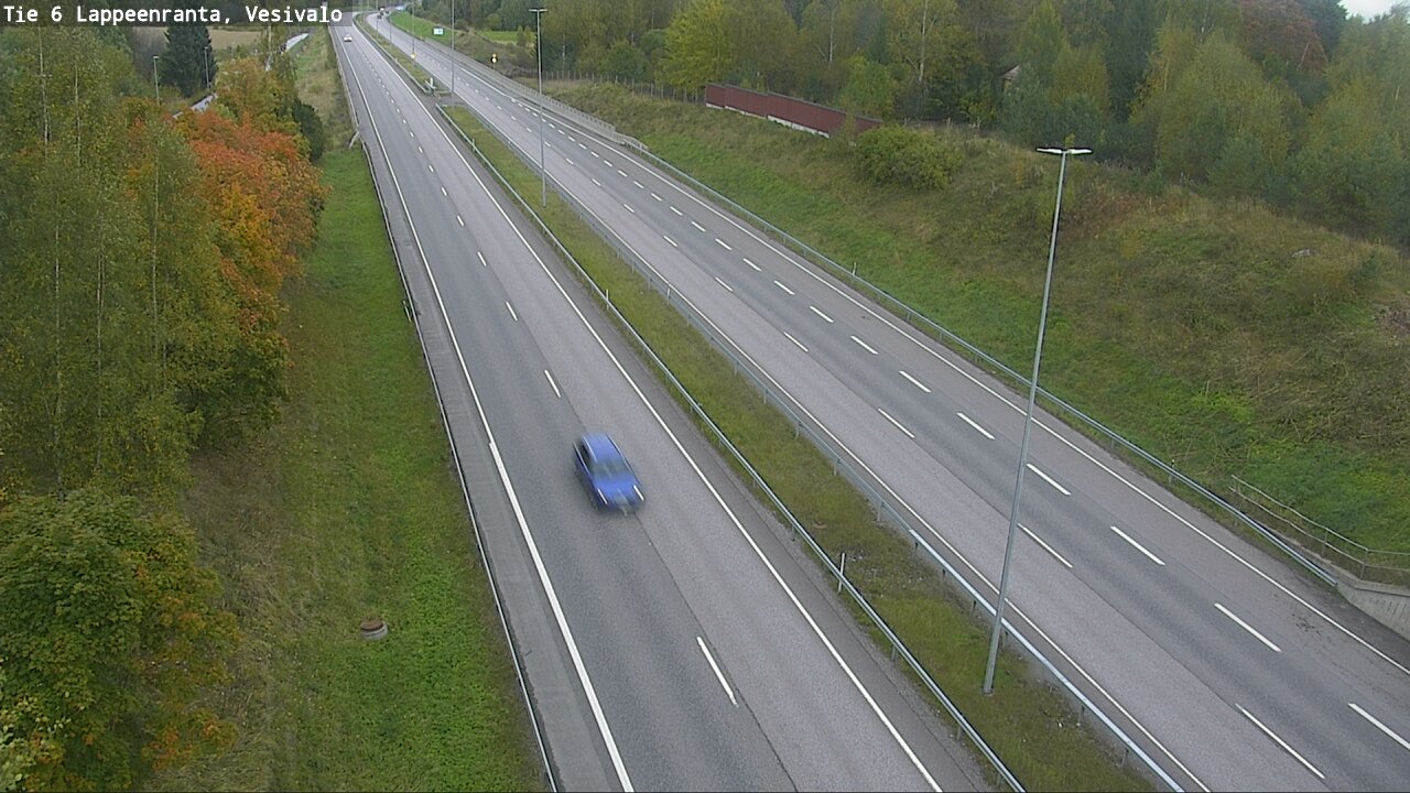 Weather Camera Image Road 6 Lappeenranta, Vesivalo, Lappeenranta, Etelä-Karjala