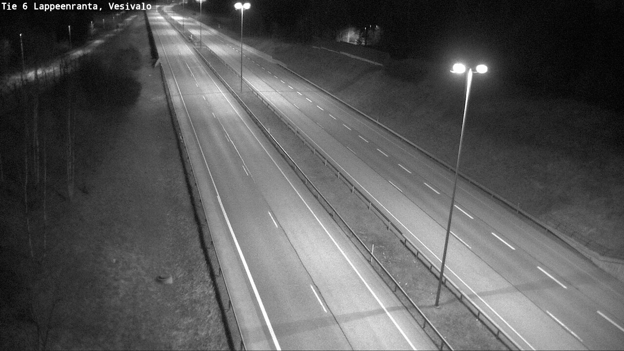 Weather Camera Image Road 6 Lappeenranta, Vesivalo, Lappeenranta, Etelä-Karjala