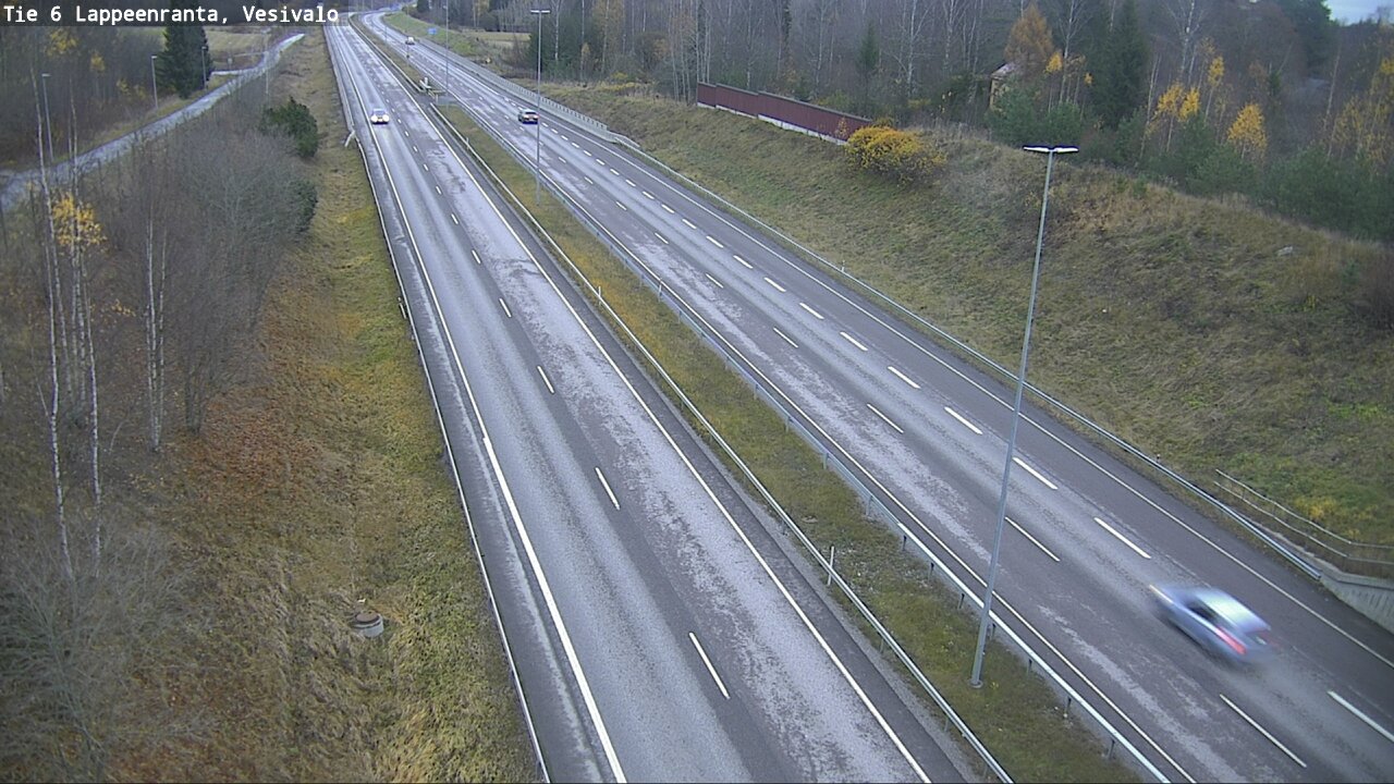 Weather Camera Image Road 6 Lappeenranta, Vesivalo, Lappeenranta, Etelä-Karjala