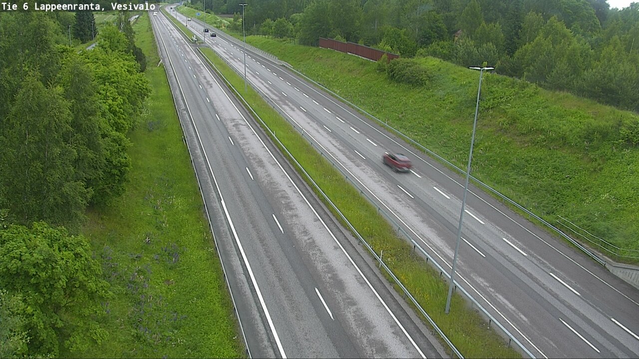 Weather Camera Image Väg 6 Villmanstrand, Vesivalo, Lappeenranta, Etelä-Karjala