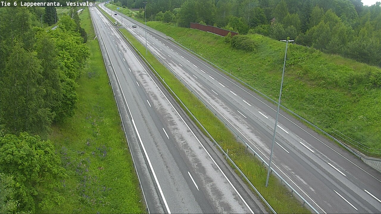 Weather Camera Image Väg 6 Villmanstrand, Vesivalo, Lappeenranta, Etelä-Karjala
