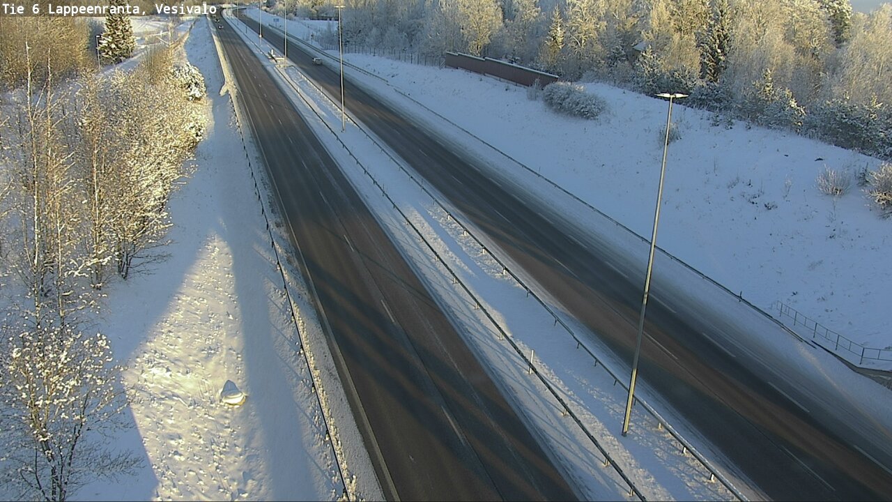 Weather Camera Image Väg 6 Villmanstrand, Vesivalo, Lappeenranta, Etelä-Karjala