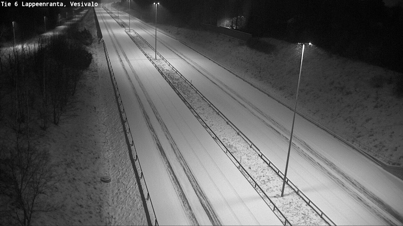 Weather Camera Image Väg 6 Villmanstrand, Vesivalo, Lappeenranta, Etelä-Karjala