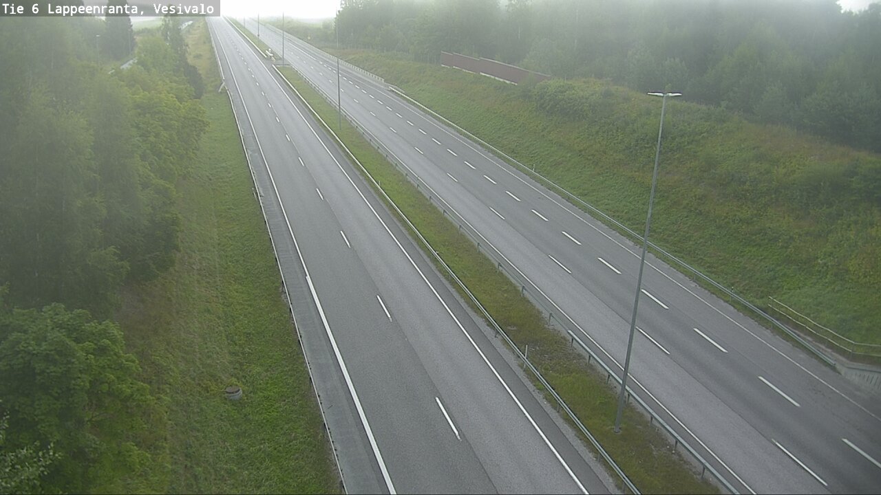 Weather Camera Image Road 6 Lappeenranta, Vesivalo, Lappeenranta, Etelä-Karjala