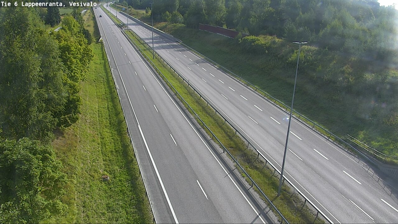 Weather Camera Image Road 6 Lappeenranta, Vesivalo, Lappeenranta, Etelä-Karjala