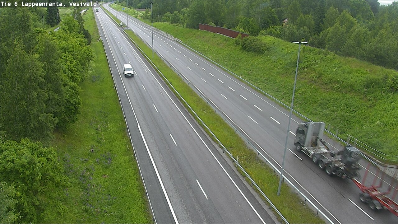 Weather Camera Image Väg 6 Villmanstrand, Vesivalo, Lappeenranta, Etelä-Karjala