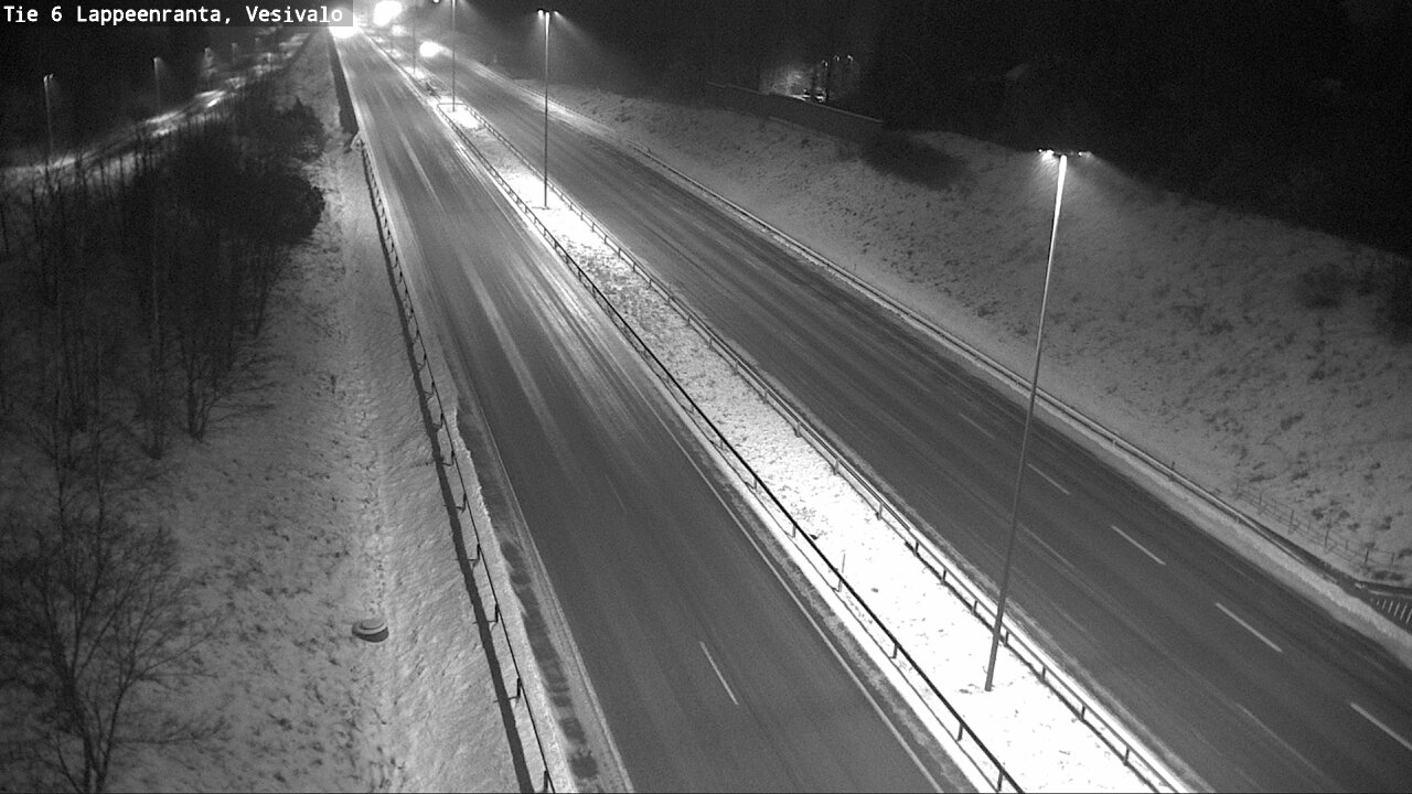 Weather Camera Image Road 6 Lappeenranta, Vesivalo, Lappeenranta, Etelä-Karjala