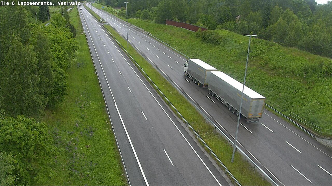 Weather Camera Image Väg 6 Villmanstrand, Vesivalo, Lappeenranta, Etelä-Karjala