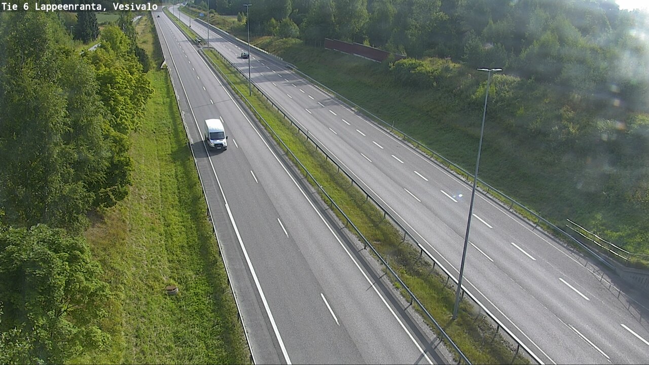Weather Camera Image Road 6 Lappeenranta, Vesivalo, Lappeenranta, Etelä-Karjala
