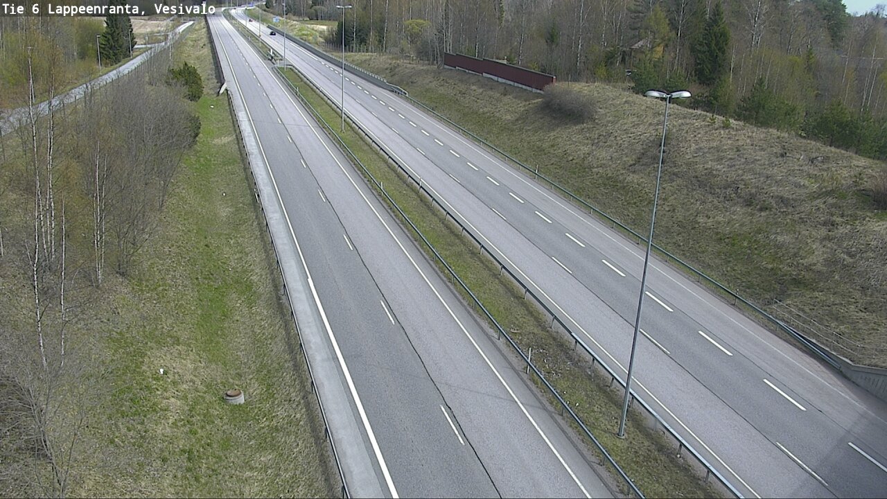 Weather Camera Image Väg 6 Villmanstrand, Vesivalo, Lappeenranta, Etelä-Karjala