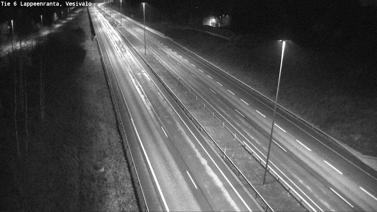 Weather Camera Image Road 6 Lappeenranta, Vesivalo, Lappeenranta, Etelä-Karjala