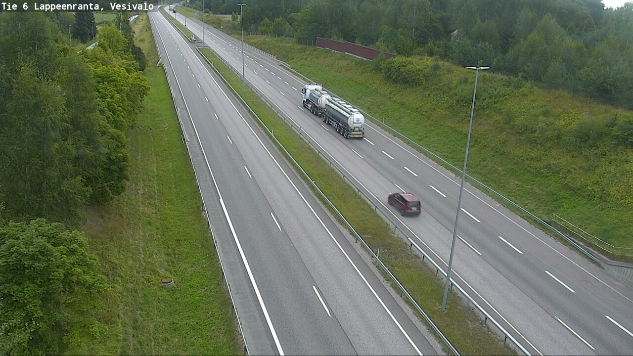 Weather Camera Image Road 6 Lappeenranta, Vesivalo, Lappeenranta, Etelä-Karjala