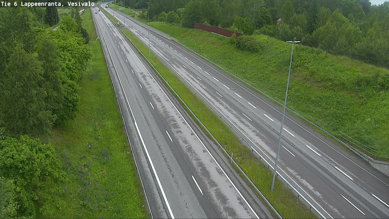 Weather Camera Image Väg 6 Villmanstrand, Vesivalo, Lappeenranta, Etelä-Karjala