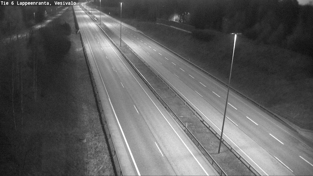 Weather Camera Image Road 6 Lappeenranta, Vesivalo, Lappeenranta, Etelä-Karjala