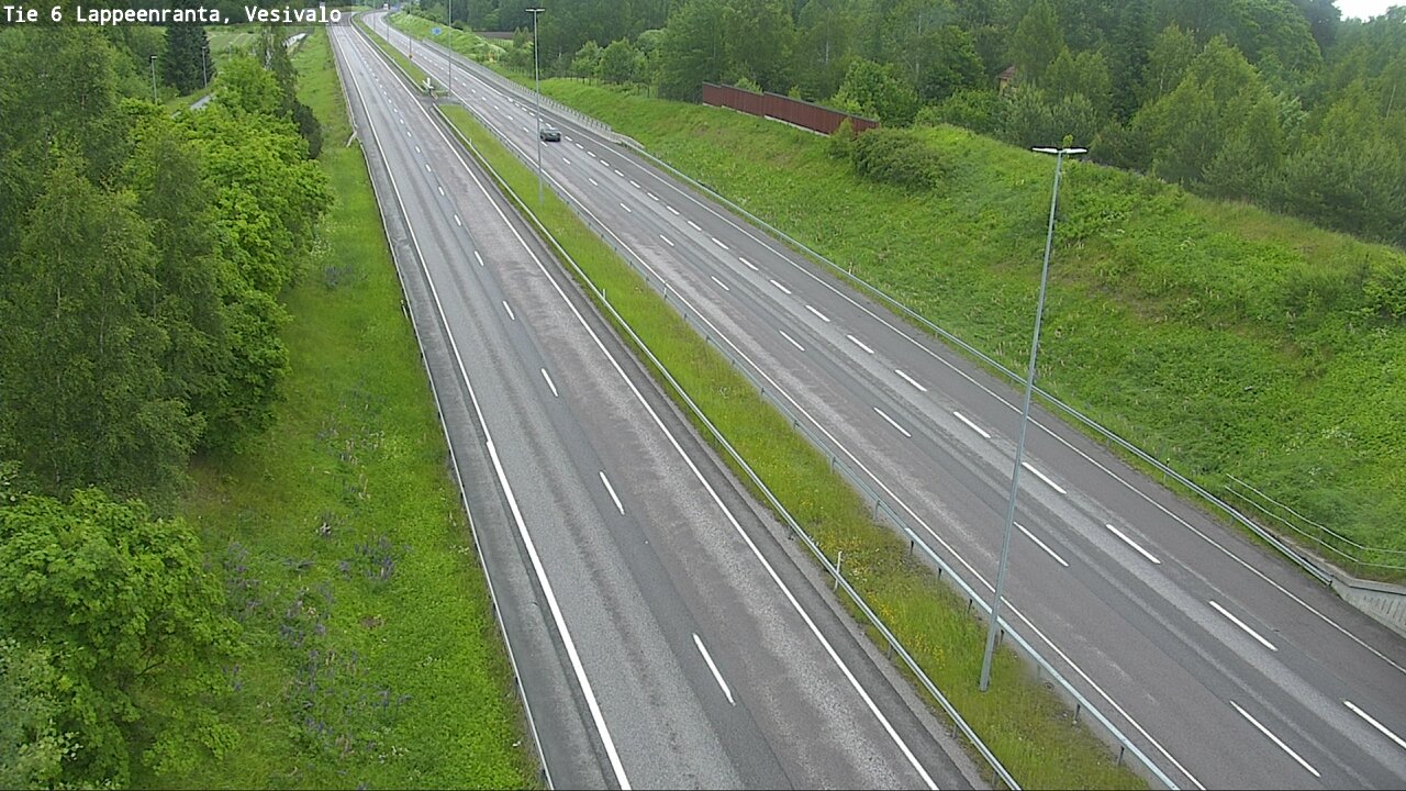 Weather Camera Image Väg 6 Villmanstrand, Vesivalo, Lappeenranta, Etelä-Karjala