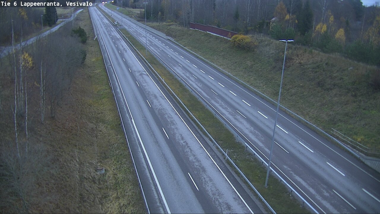 Weather Camera Image Road 6 Lappeenranta, Vesivalo, Lappeenranta, Etelä-Karjala