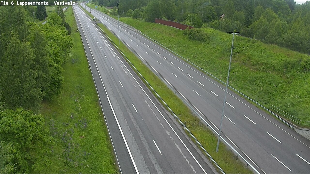 Weather Camera Image Väg 6 Villmanstrand, Vesivalo, Lappeenranta, Etelä-Karjala