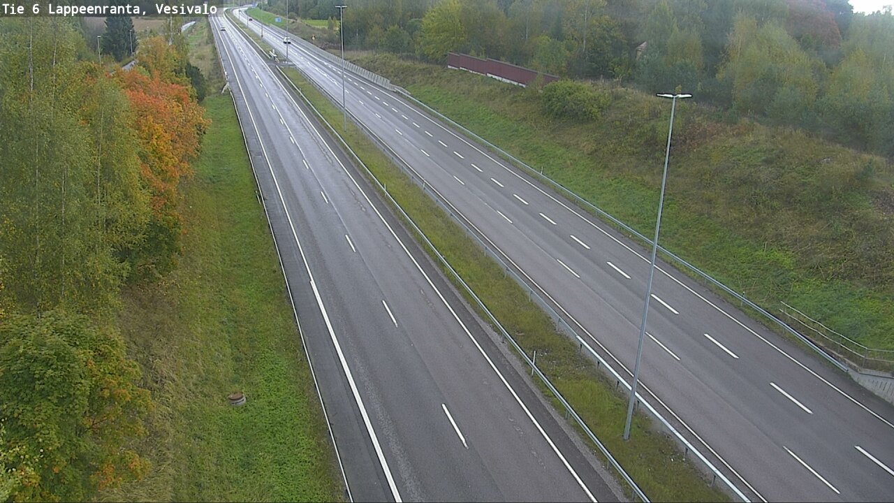 Weather Camera Image Road 6 Lappeenranta, Vesivalo, Lappeenranta, Etelä-Karjala