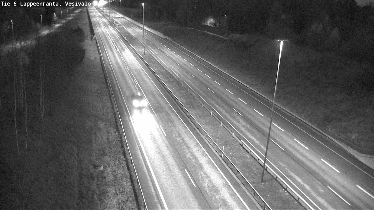 Weather Camera Image Road 6 Lappeenranta, Vesivalo, Lappeenranta, Etelä-Karjala