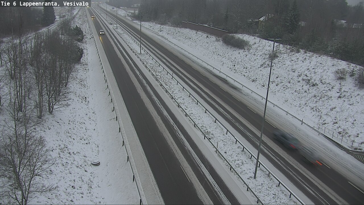 Weather Camera Image Road 6 Lappeenranta, Vesivalo, Lappeenranta, Etelä-Karjala