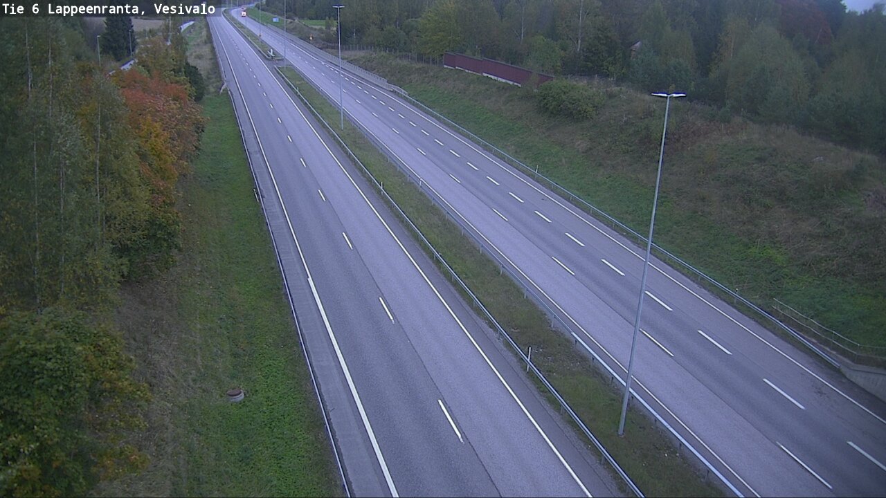 Weather Camera Image Road 6 Lappeenranta, Vesivalo, Lappeenranta, Etelä-Karjala