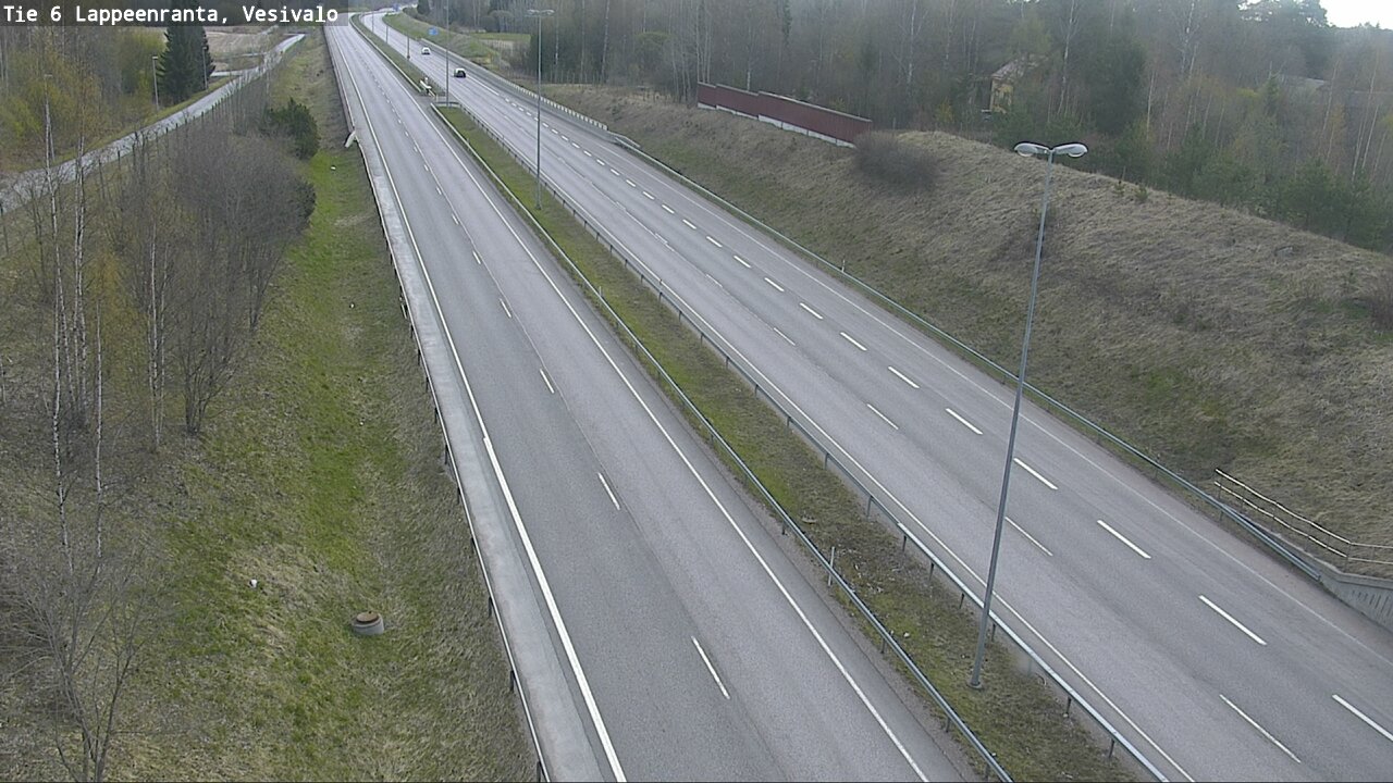 Weather Camera Image Road 6 Lappeenranta, Vesivalo, Lappeenranta, Etelä-Karjala