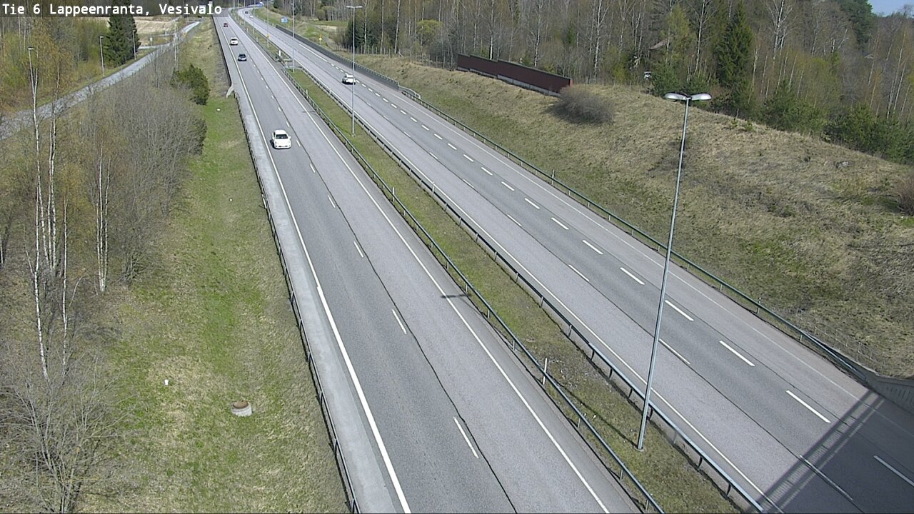 Weather Camera Image Road 6 Lappeenranta, Vesivalo, Lappeenranta, Etelä-Karjala