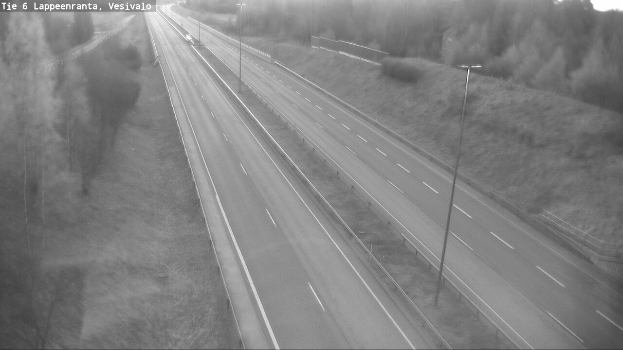 Weather Camera Image Road 6 Lappeenranta, Vesivalo, Lappeenranta, Etelä-Karjala