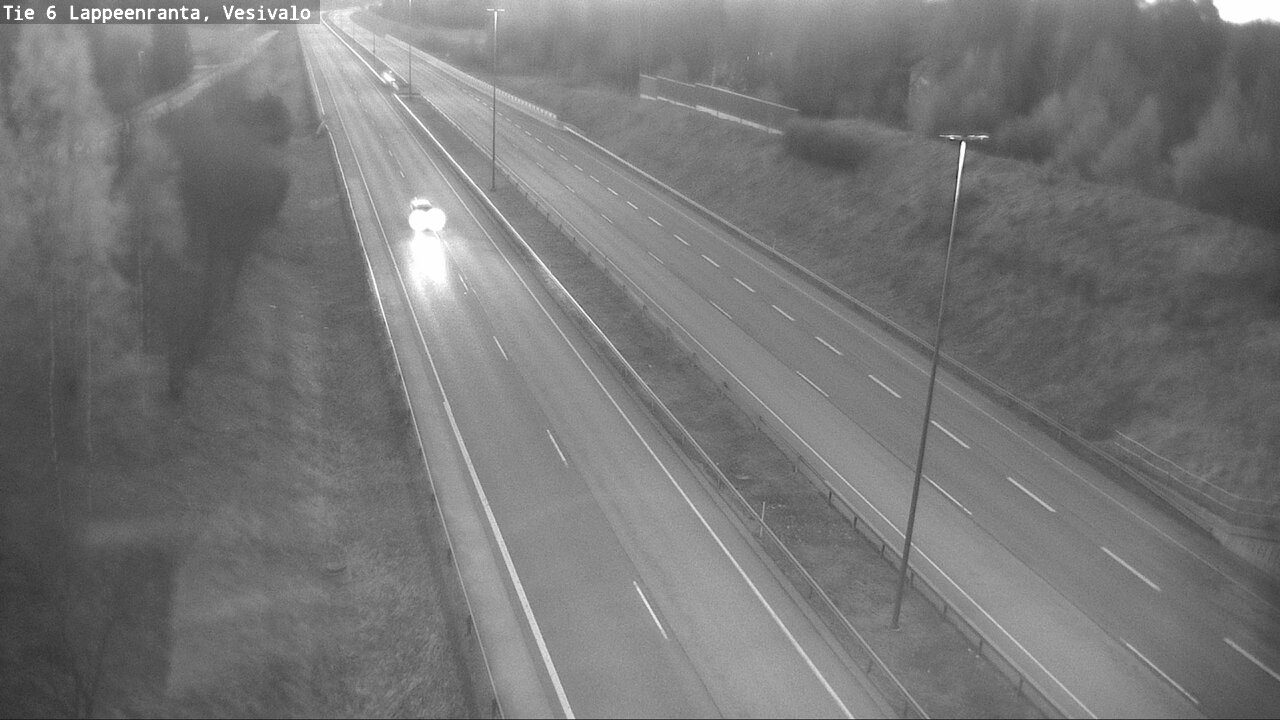 Weather Camera Image Road 6 Lappeenranta, Vesivalo, Lappeenranta, Etelä-Karjala