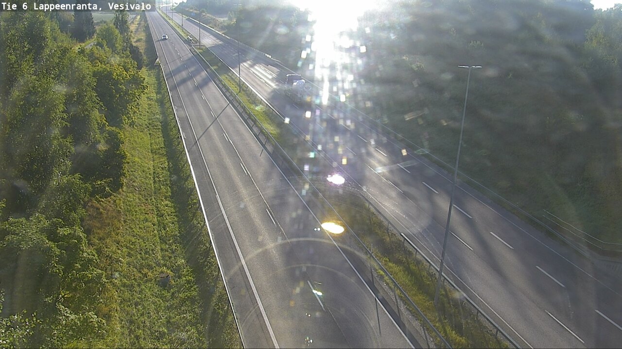 Weather Camera Image Road 6 Lappeenranta, Vesivalo, Lappeenranta, Etelä-Karjala