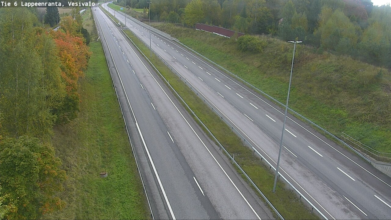 Weather Camera Image Road 6 Lappeenranta, Vesivalo, Lappeenranta, Etelä-Karjala