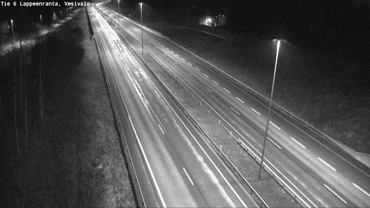 Weather Camera Image Road 6 Lappeenranta, Vesivalo, Lappeenranta, Etelä-Karjala