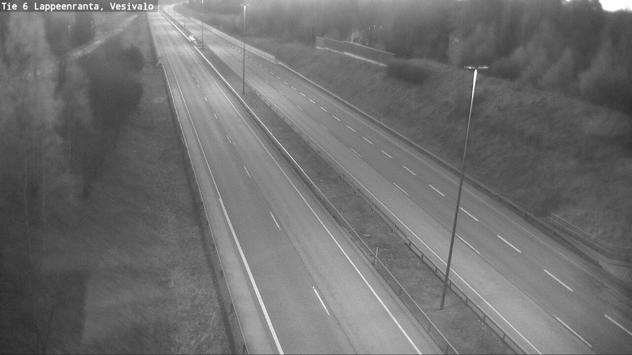 Weather Camera Image Road 6 Lappeenranta, Vesivalo, Lappeenranta, Etelä-Karjala